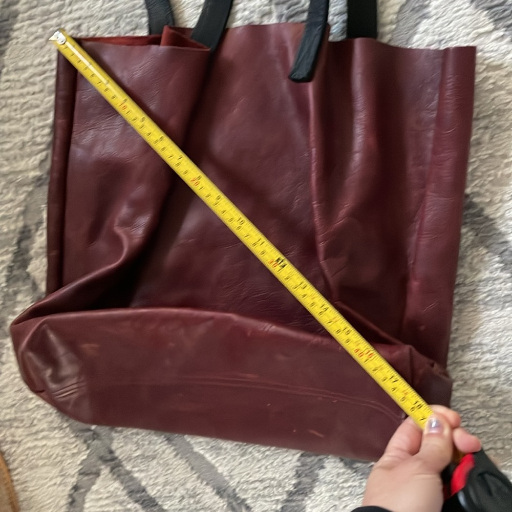 Beautiful Red leather handmade shoulder bag - Picture 11 of 11